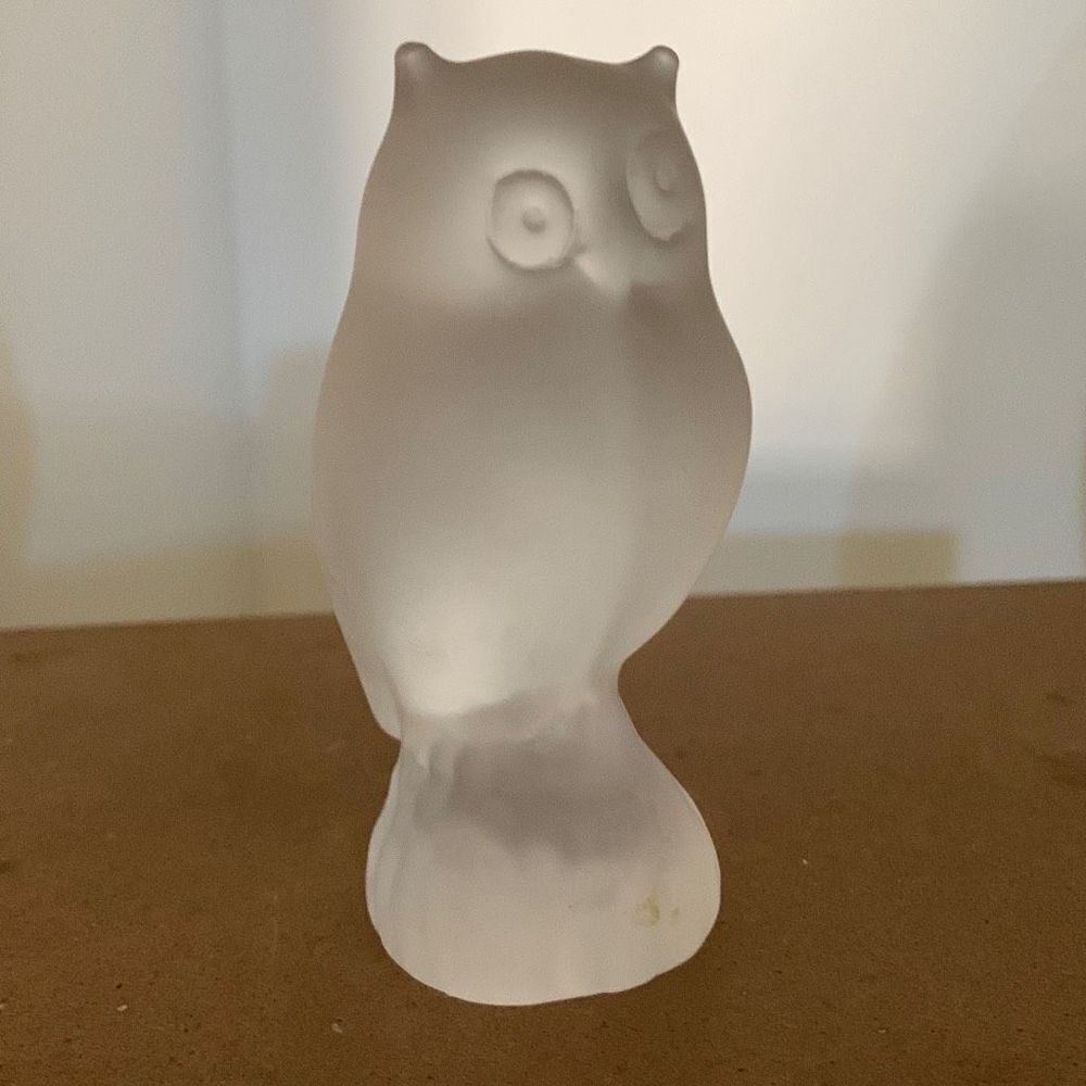 Frosted Glass Owl 
